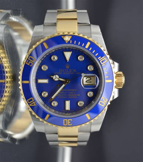 rolex oro acciaio.blu|rolex sottomarino prezzo.